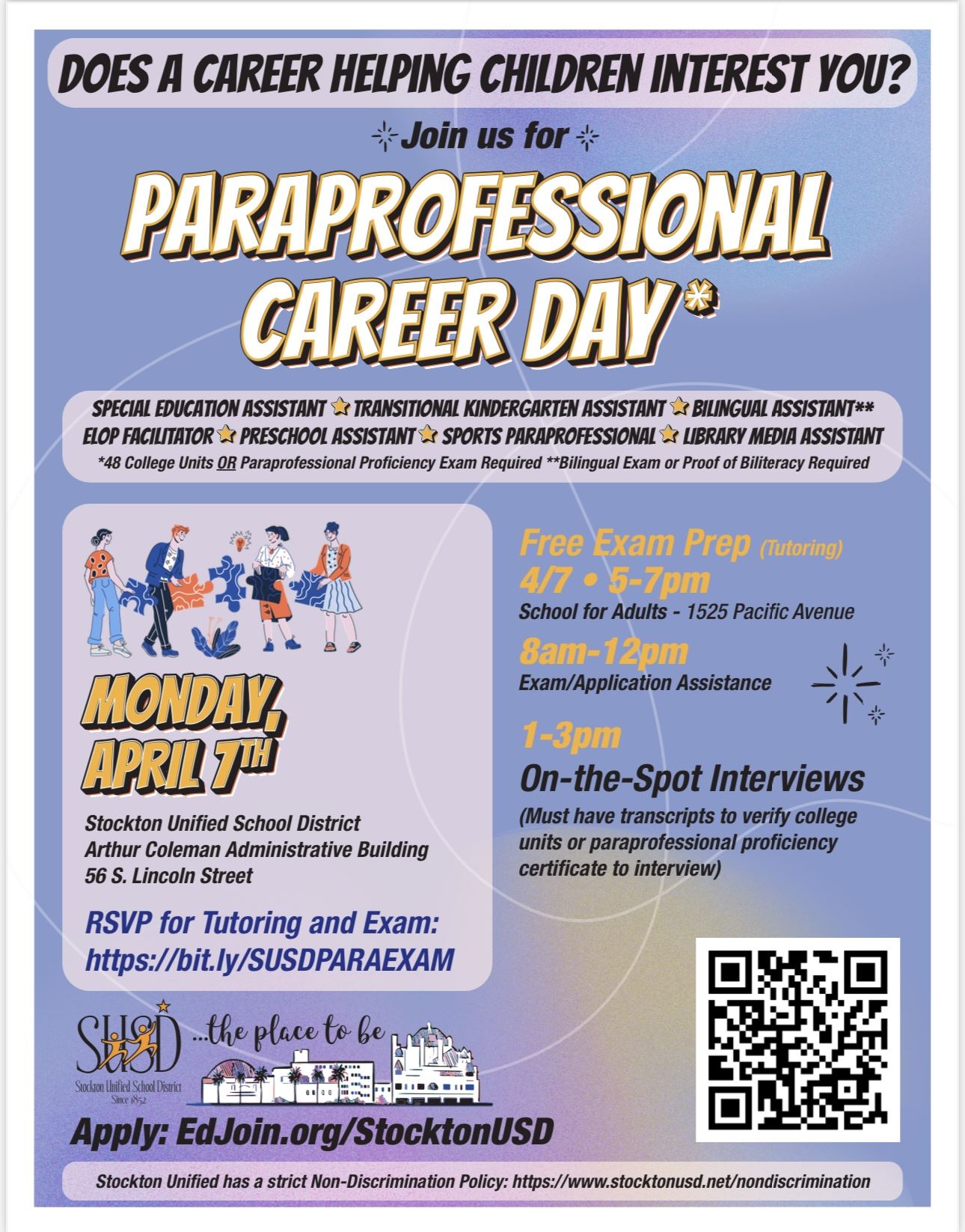  SUSD is the place to be. We are hiring!
